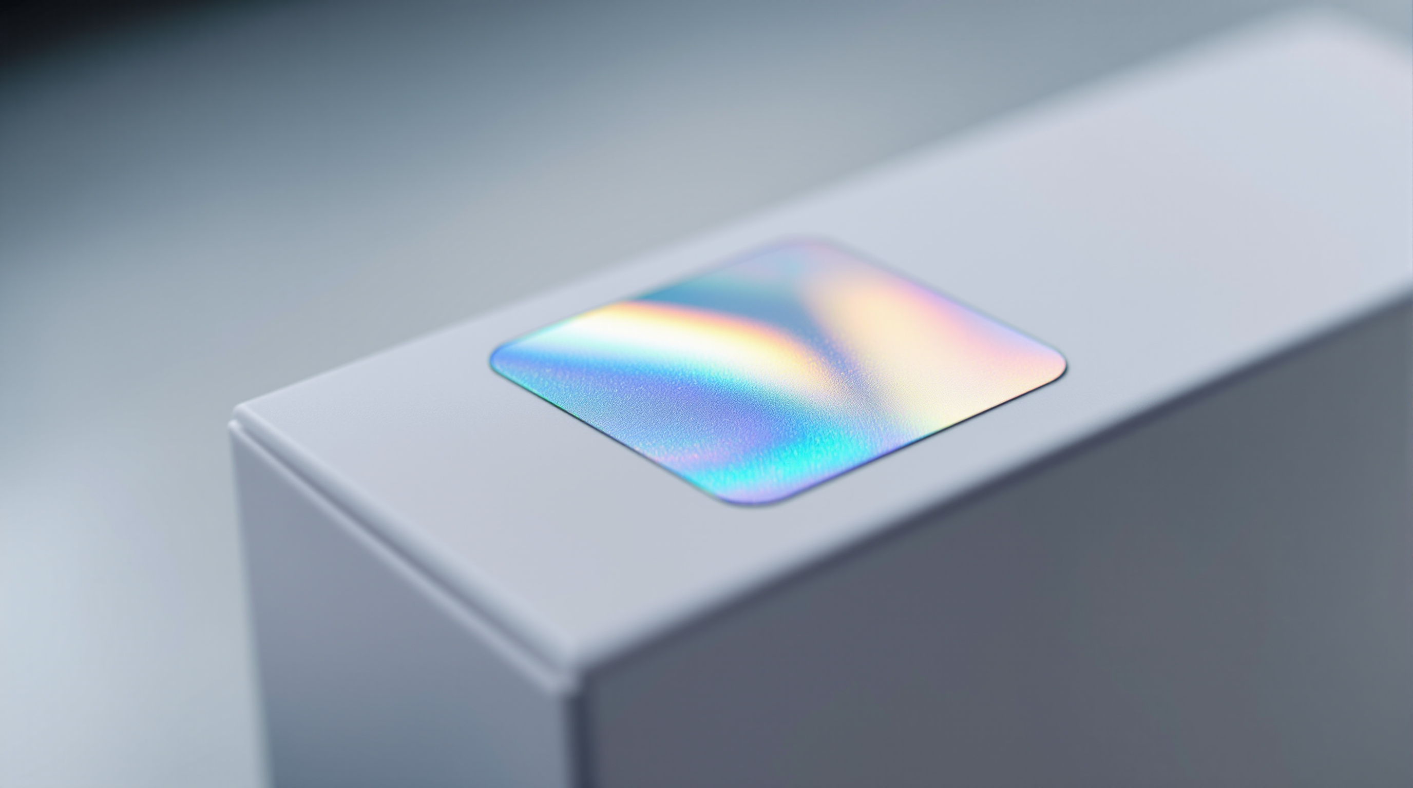 Hologramme de sécurité anti-contrefaçon sur une boîte de médicament